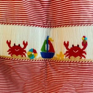 Silly Goose hand smocked Jon Jon